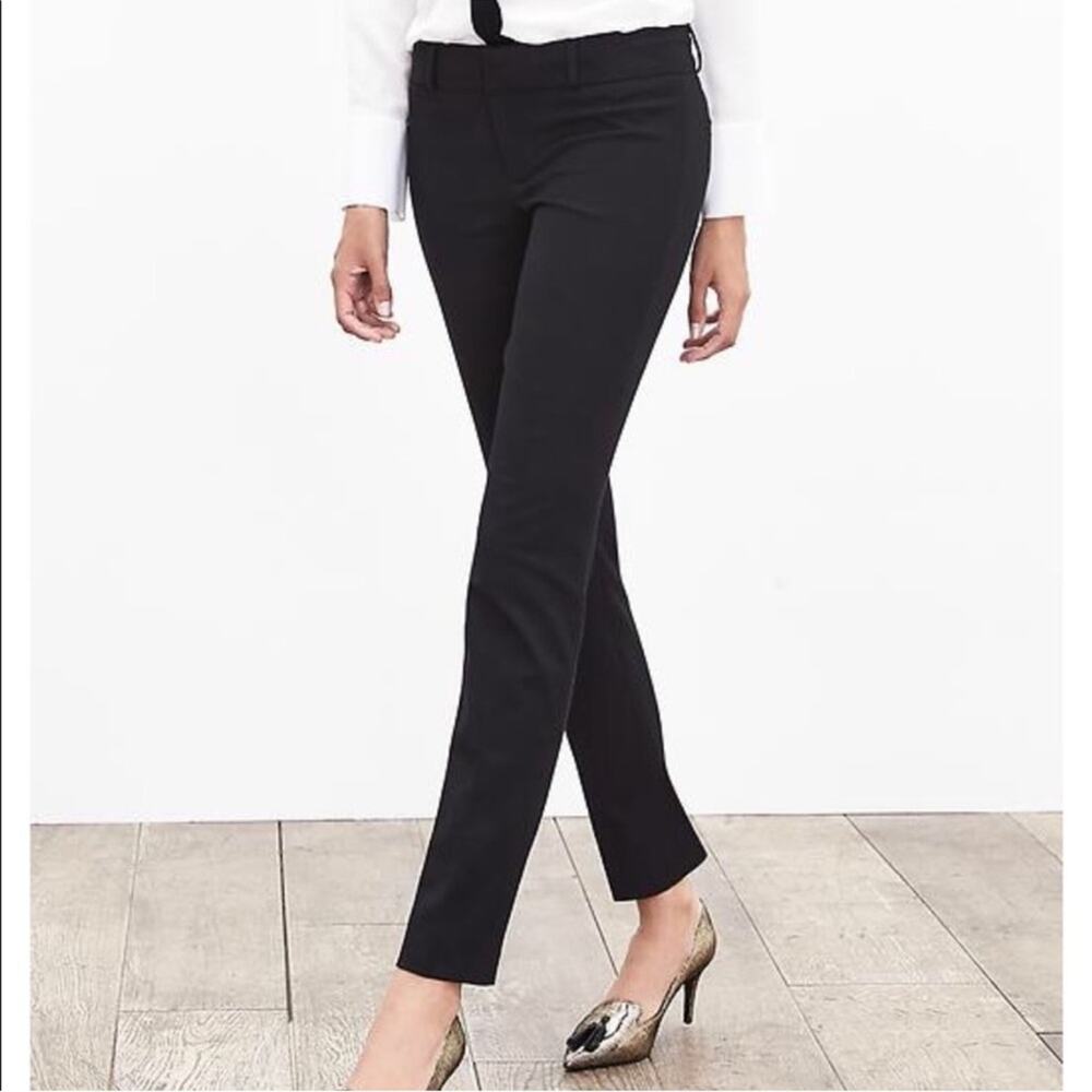 Banana Republic Black Sloan Cropped Trousers